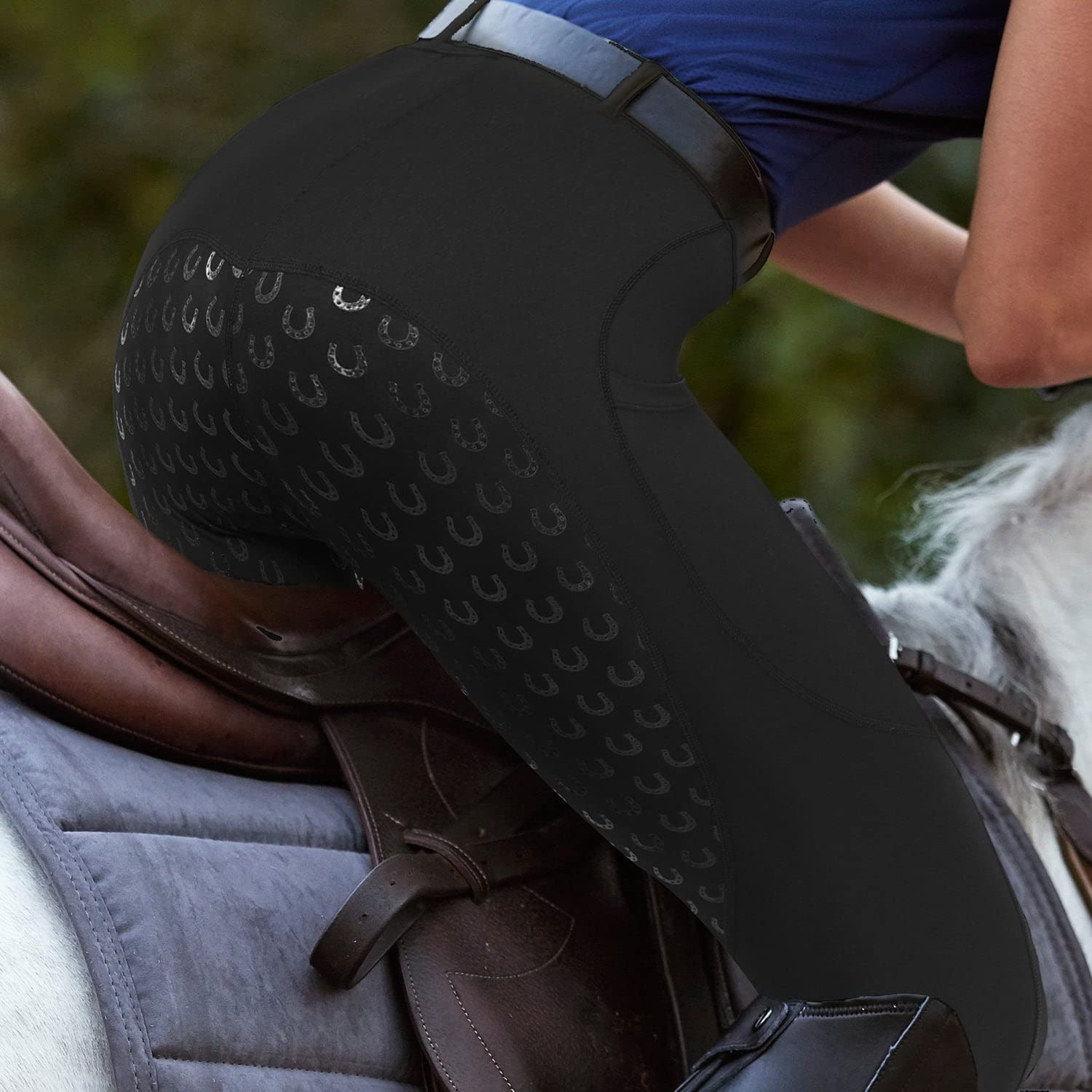 FitsT4 Sports Women's Full Seat Riding Tights Active Silicon Grip Horse Riding Tights Equestrian Breeches - Image 5
